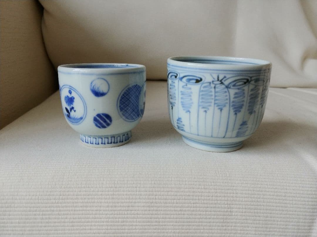 古伊万里 そば猪口 てっさい堂 2点セット C