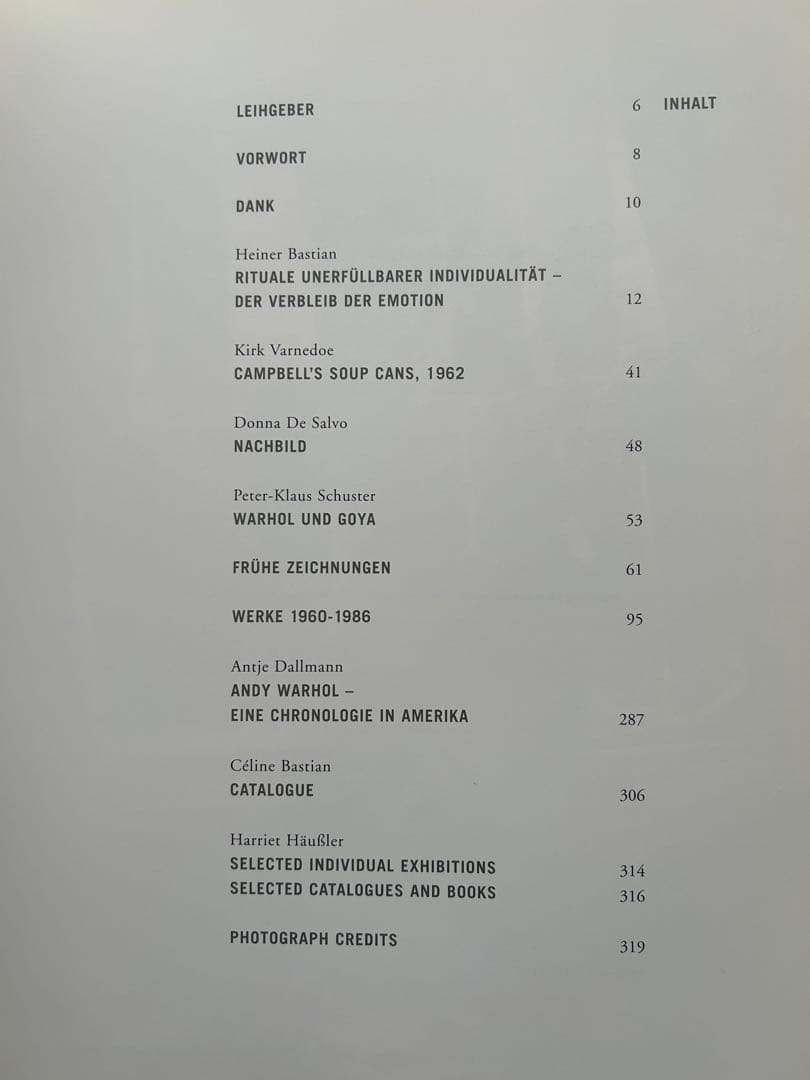 図録（独語） Andy Warhol retrospective 2001-02