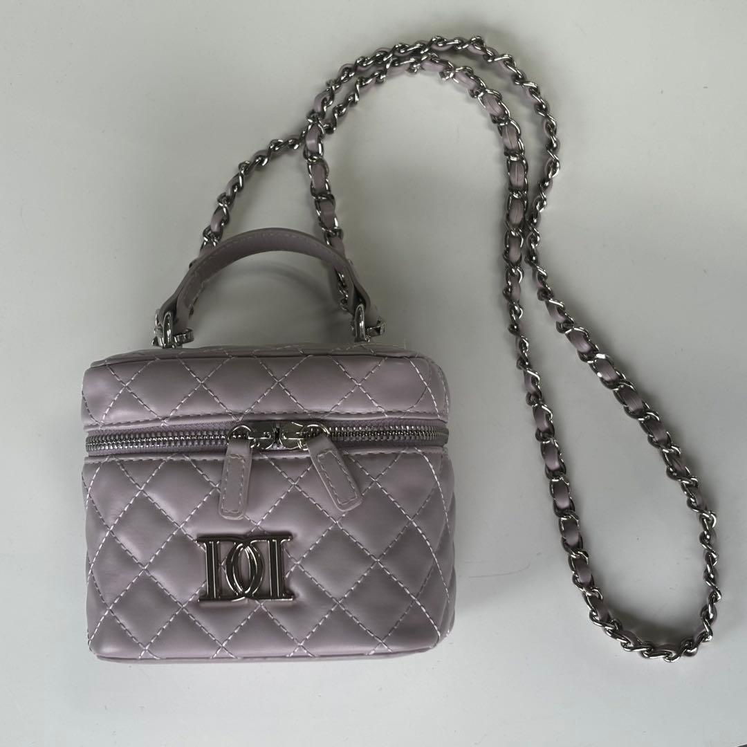 Darich キルティングスクエアバニティミニバッグ ラベンダー