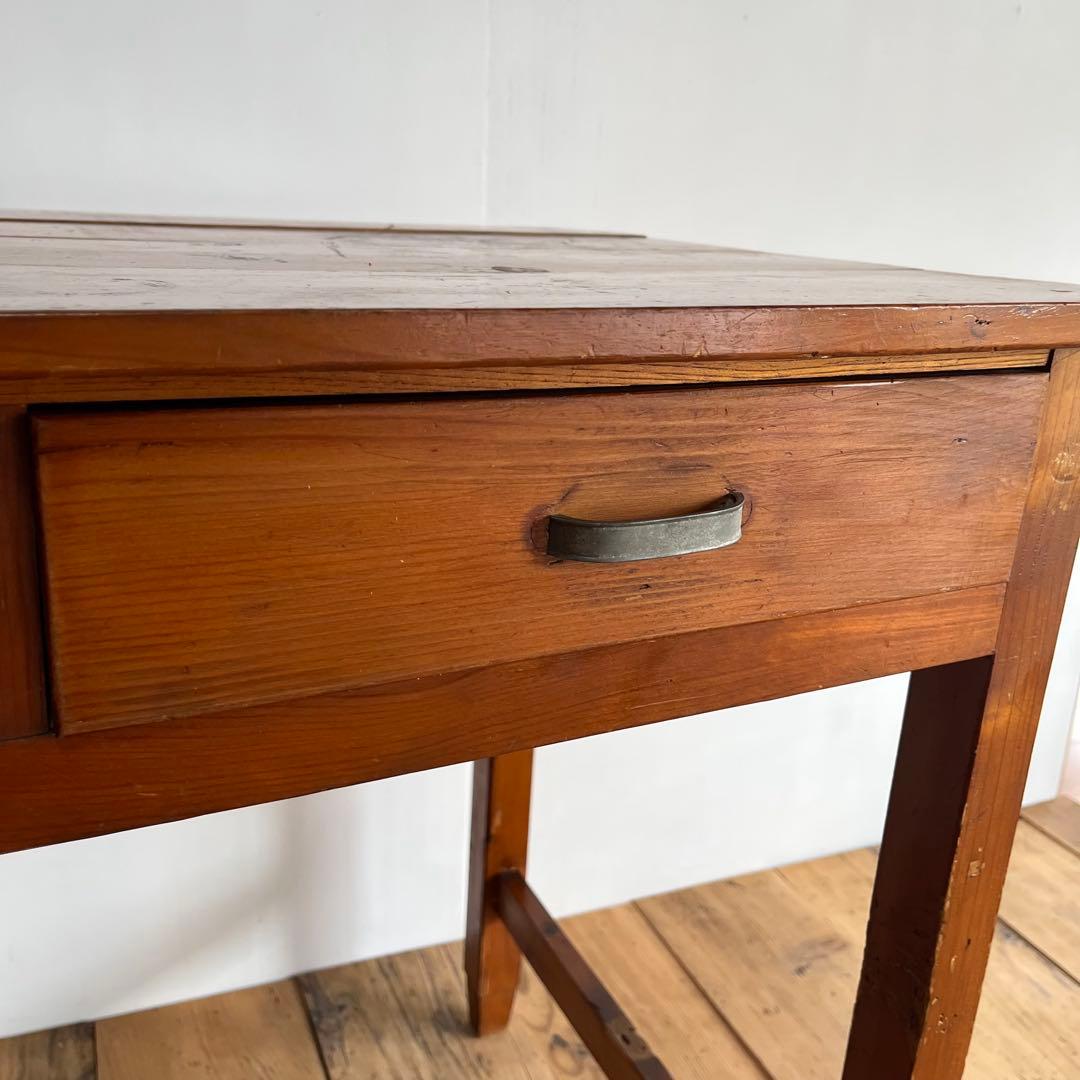 アンティーク テーブル 平机 デスク 学習机 昭和レトロ