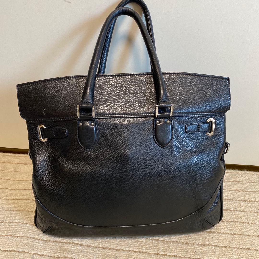 PELLE MORBIDAブラックビジネスバッグ