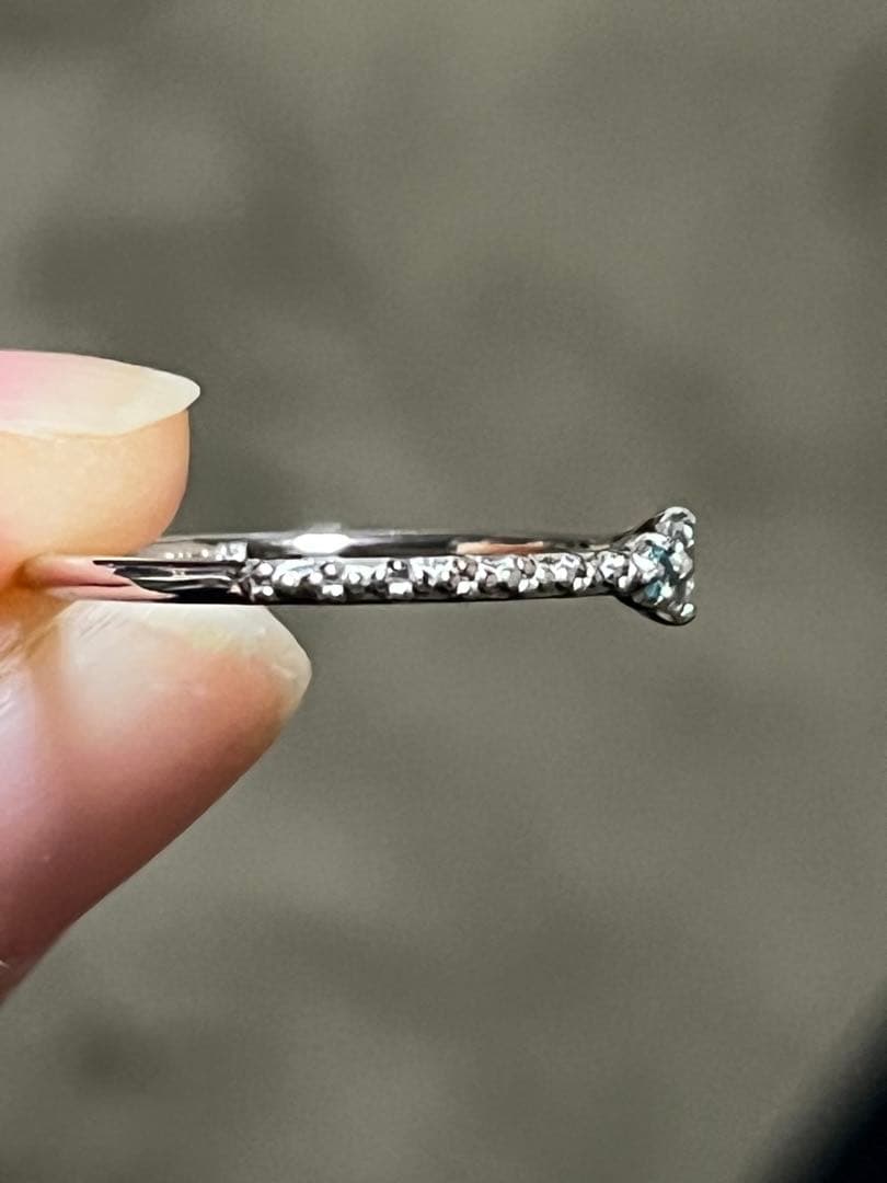 【新品】ラブラドライトとパライバトルマリンのリング　シルバー　８号ソーティング付