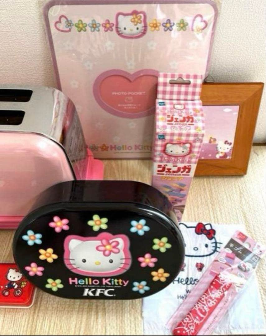 【希少】平成レトロ キティちゃん 野いちご かごケース カオハナ まとめセット