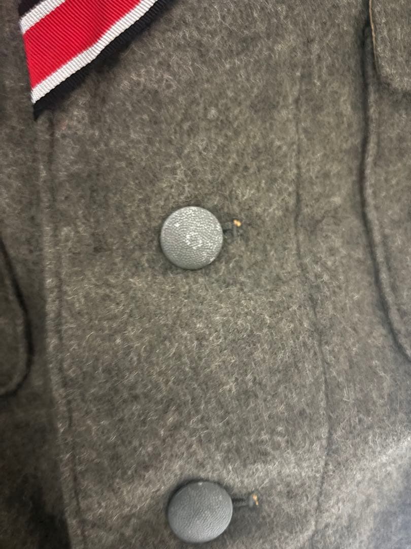 ドイツ軍 m36 エリカクラブ製 徽章シュミット製 さらに実物ボタン