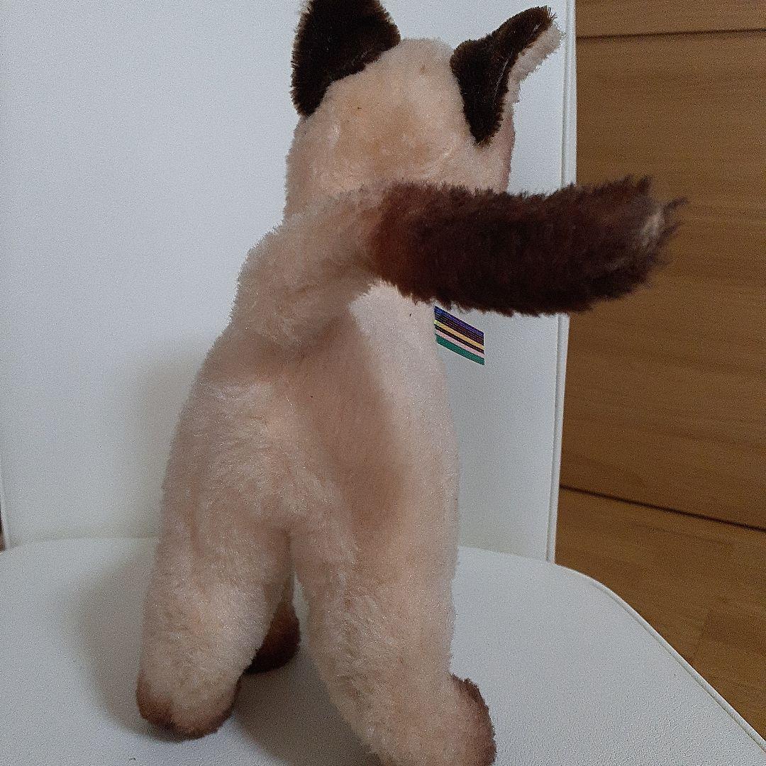 週末お値下げアンティークシュタイフシャム猫 - メルカリ