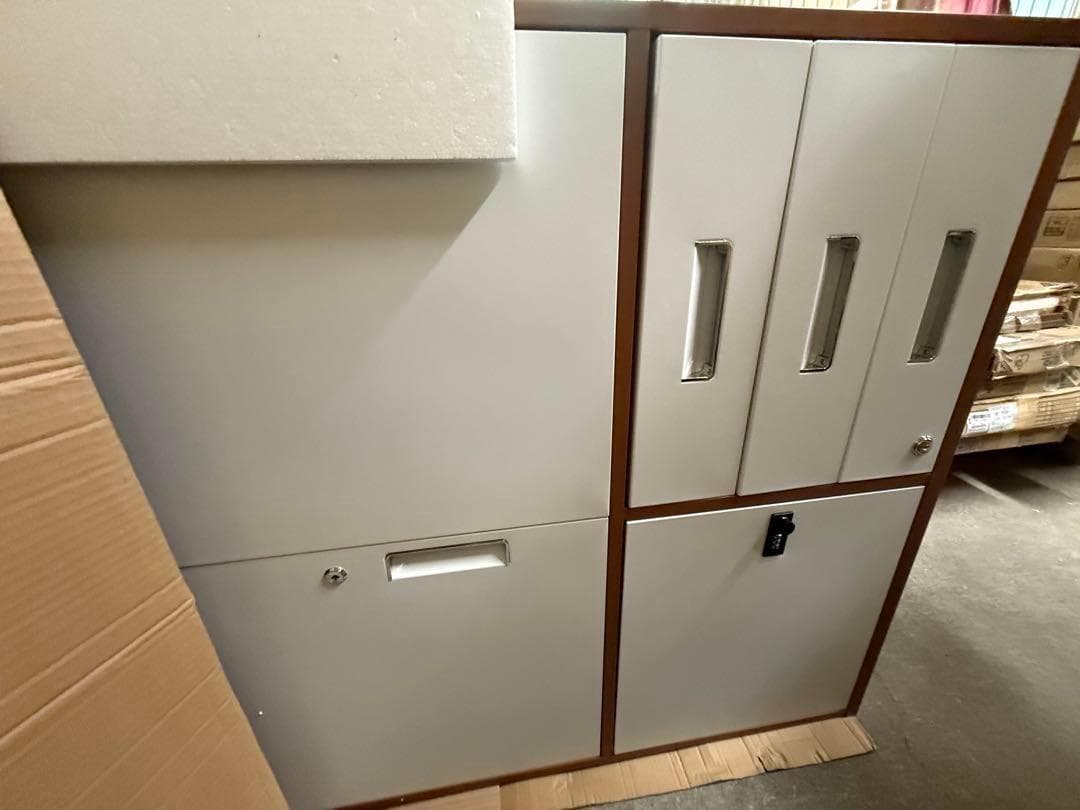 LANPERDU キャビネット オフィスキャビネット 調節可能 仕切り