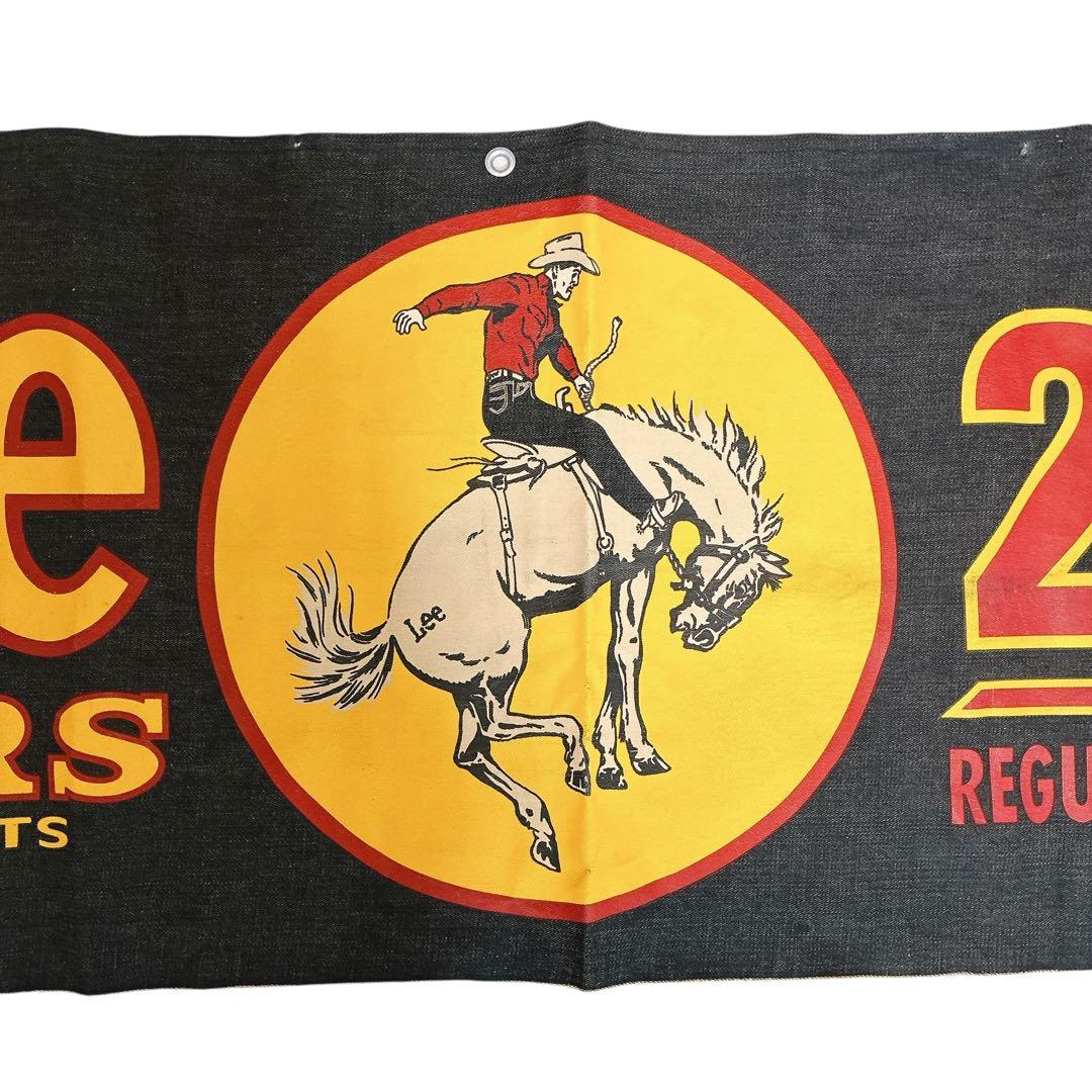 非売品 ヴィンテージ 90s Lee 大型 デニムバナー タペストリー 壁掛け