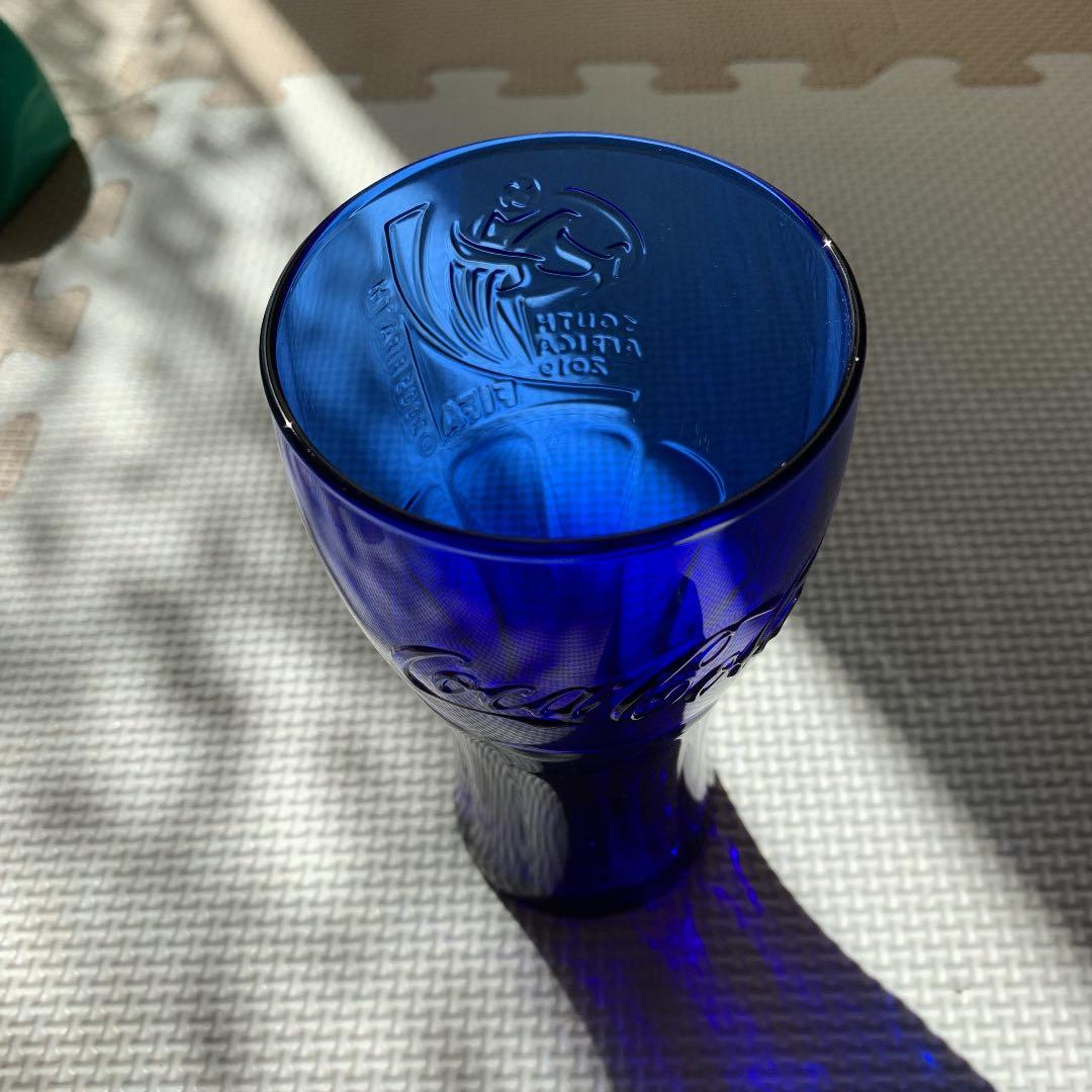 コークグラス ブルー 限定 2010FIFA ワールドカップ サッカー グラス
