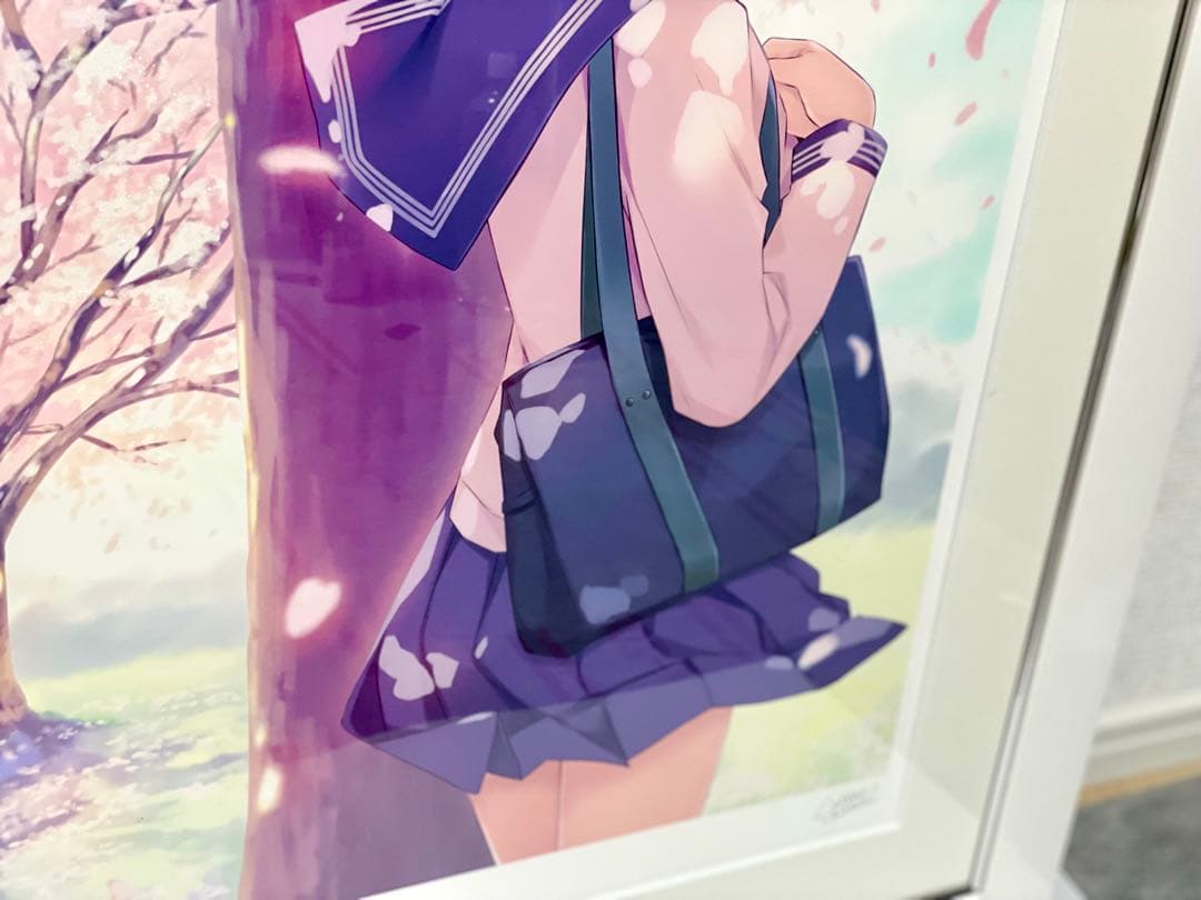 珈琲貴族 ミクスドメディア SPRING SUNLIGHT アールビバン 版画 青山澄香