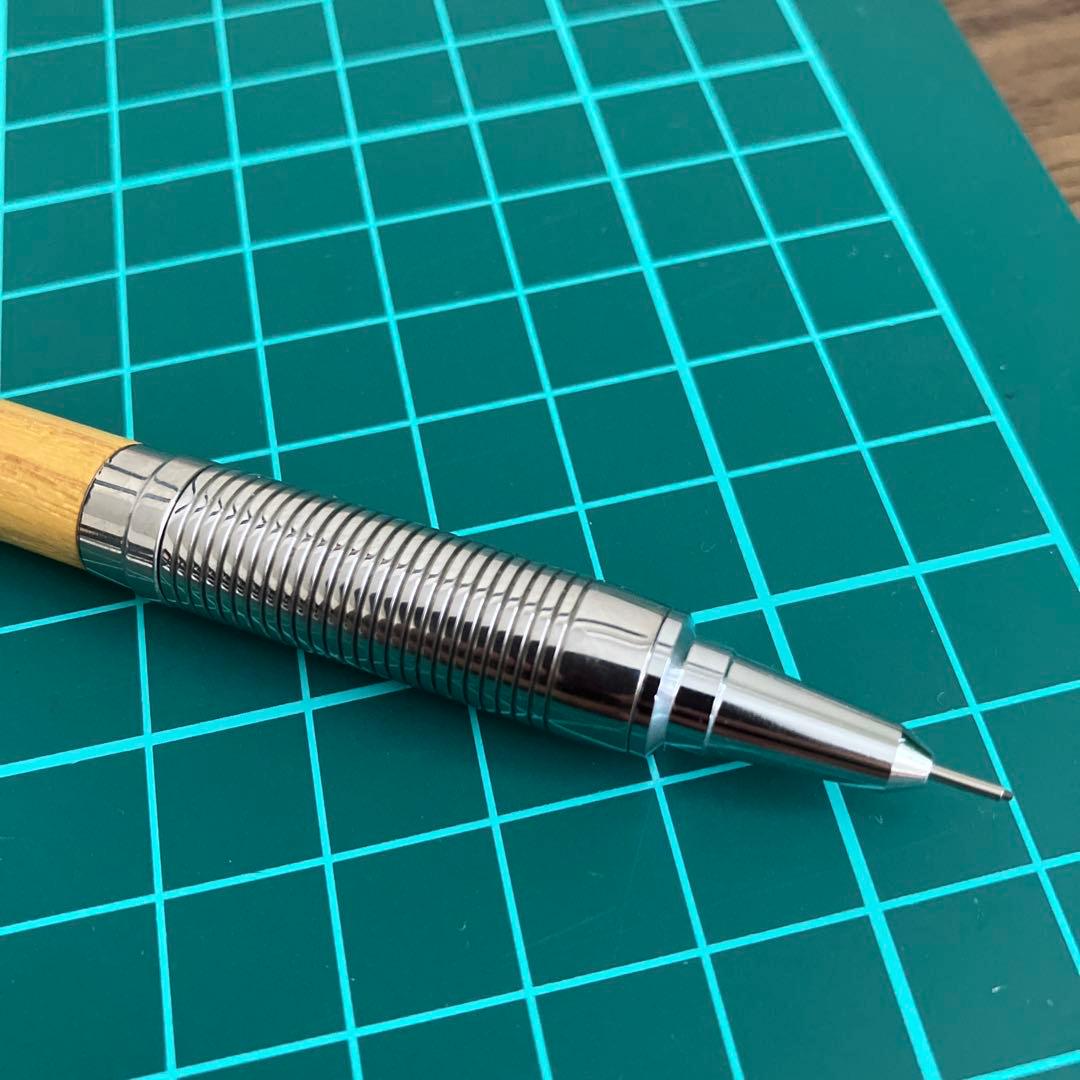 steef&co st draft シャーペン スタビライズウッド 革軸付き