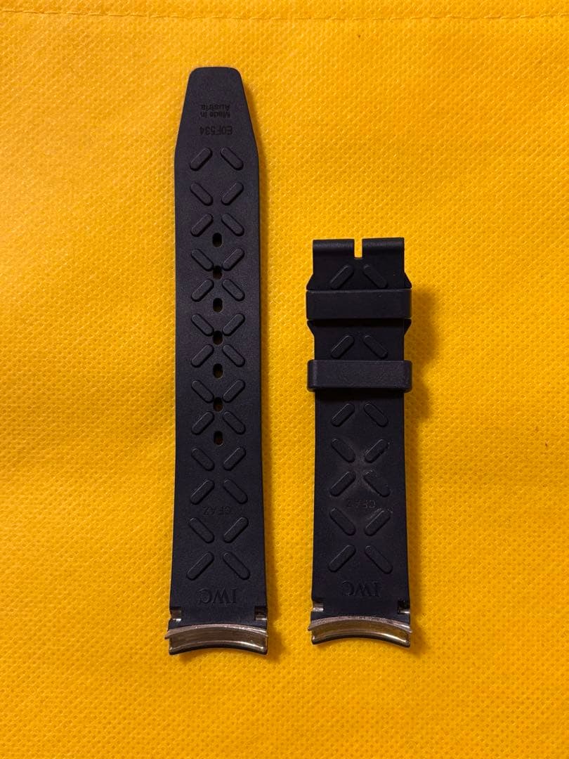 gzgz　IWC ポルトギーゼ クロノグラフ 純正ラバーベルト　ネイビー