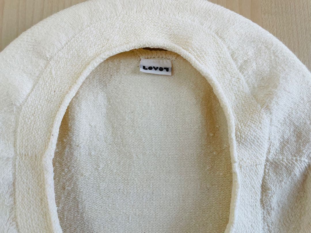 LOVOT オーガニックコットンニット(はに染め) アースクリーム