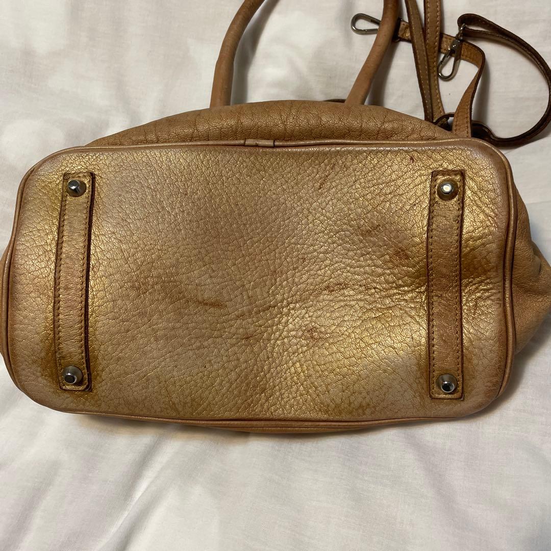 WLG by GIORGIO BRATO ゴールド 星刺繍 ハンドバッグ