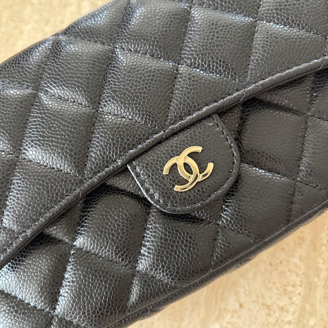 CHANEL ウォレット phoneholder レア！ ブラック 新品同様