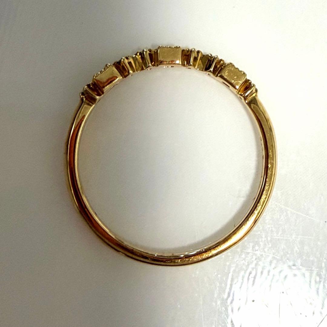 ❤️ちーちゃんママ❤️アガット ダイヤモンド リング指輪 2点 7号 K10