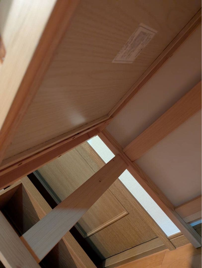 【送料込】無印良品 Muji パイン材 デスク 机 木製家具 学習机 収納