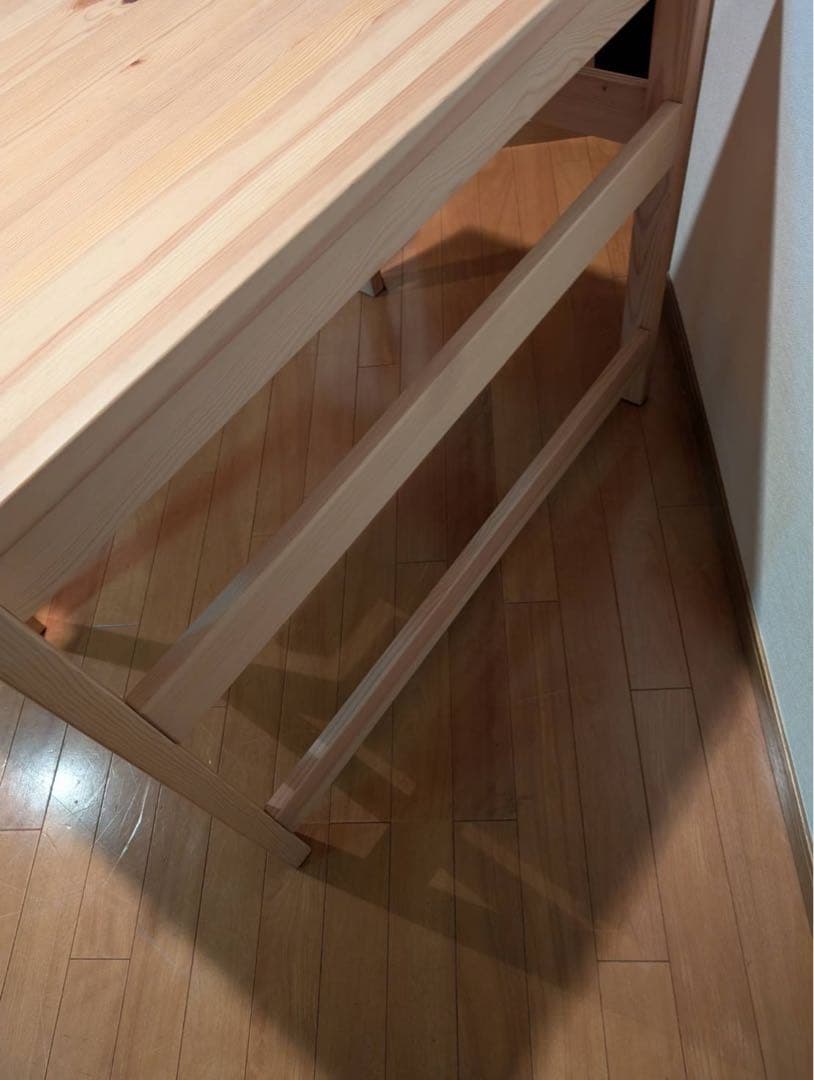【送料込】無印良品 Muji パイン材 デスク 机 木製家具 学習机 収納