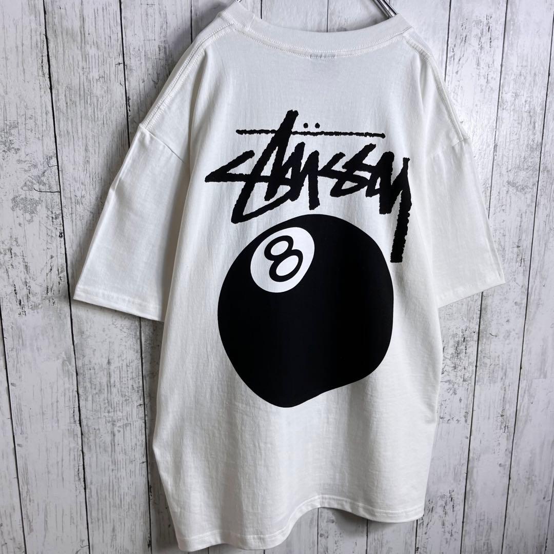 新品】【両面プリント】ステューシー 8ball Tシャツ XL ナチュラル