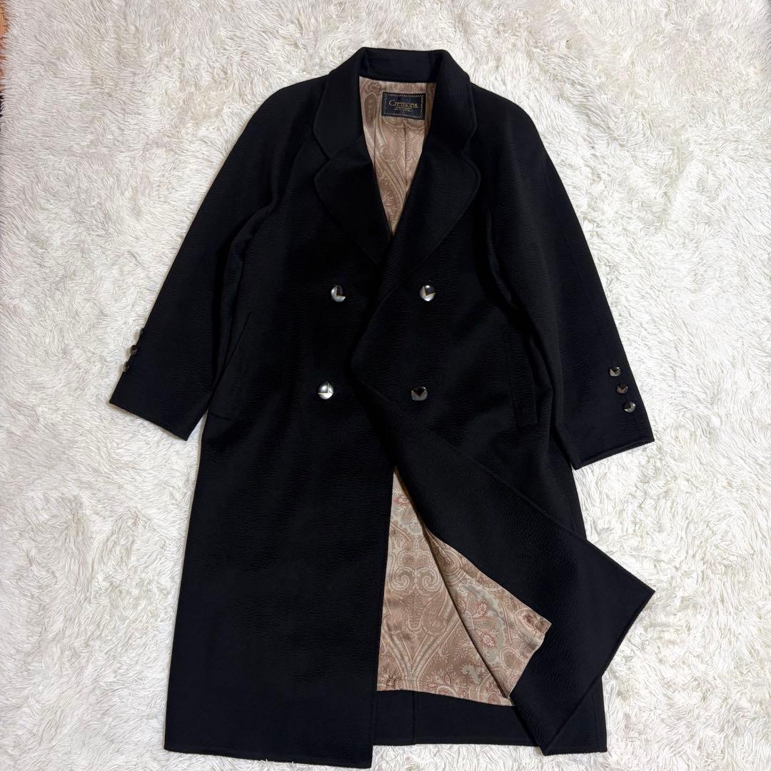 美品 Cremona クレモナ カシミア ロングコート 日本製 カシミヤ ダブル