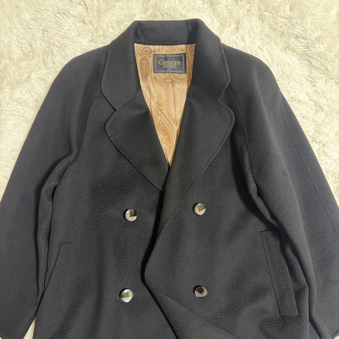 美品 Cremona クレモナ カシミア ロングコート 日本製 カシミヤ ダブル