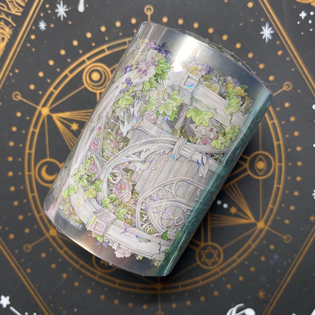 H1】海外 10m巻 貝殻光マスキングテープ 人物系/装飾系/背景系