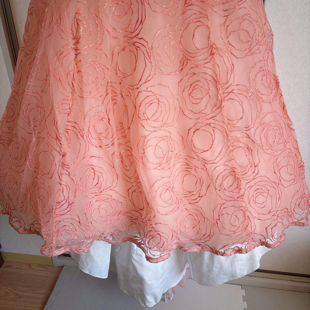 flowerpink ドレス 11号 約Lサイズ(ウエディング結婚式発表会演奏会