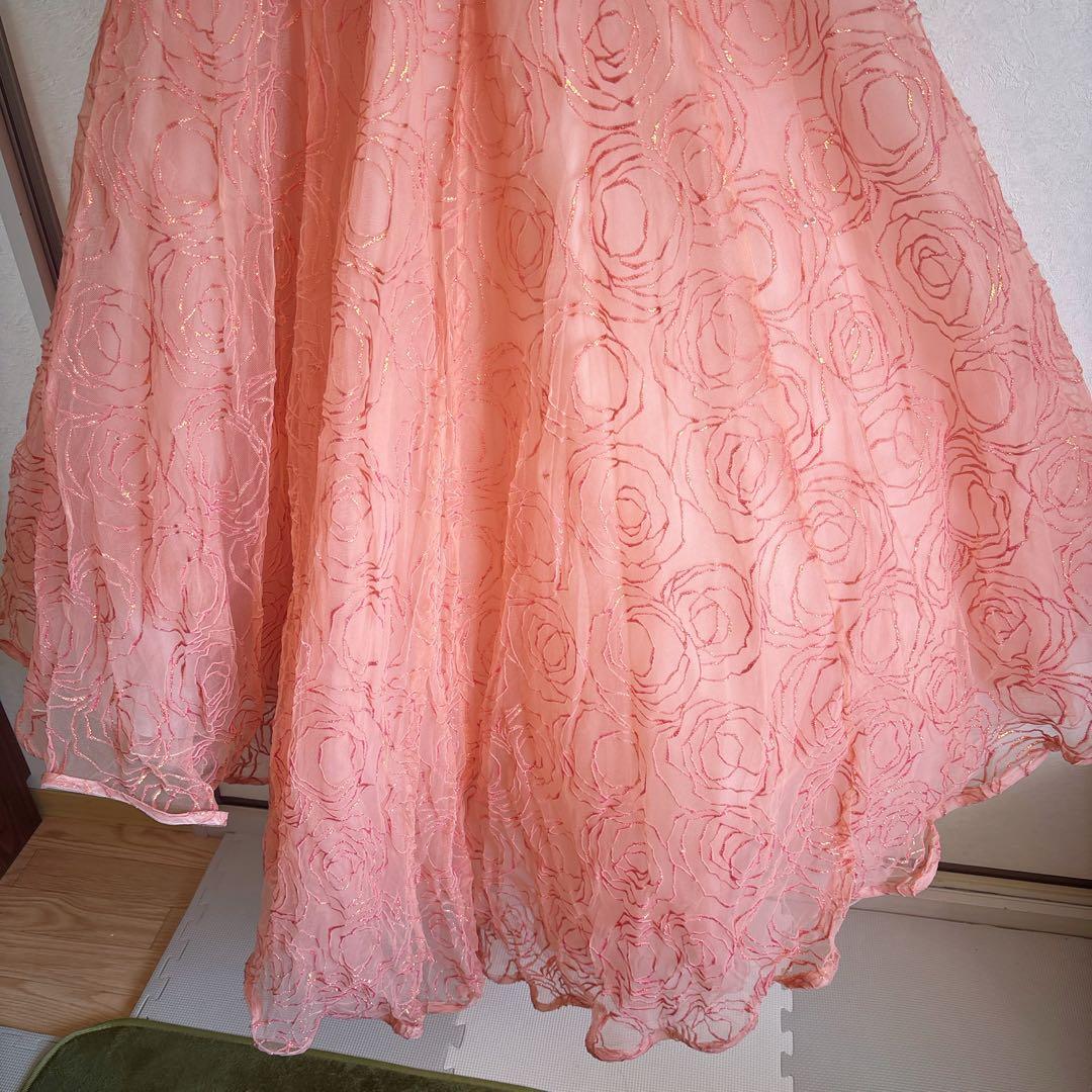 flowerpink ドレス 11号 約Lサイズ(ウエディング結婚式発表会演奏会