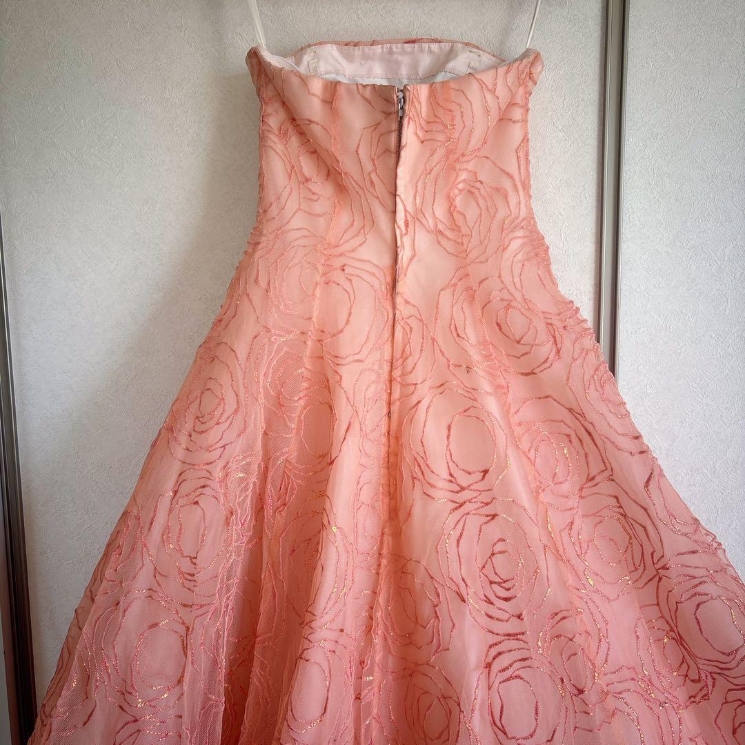 flowerpink ドレス 11号 約Lサイズ(ウエディング結婚式発表会演奏会