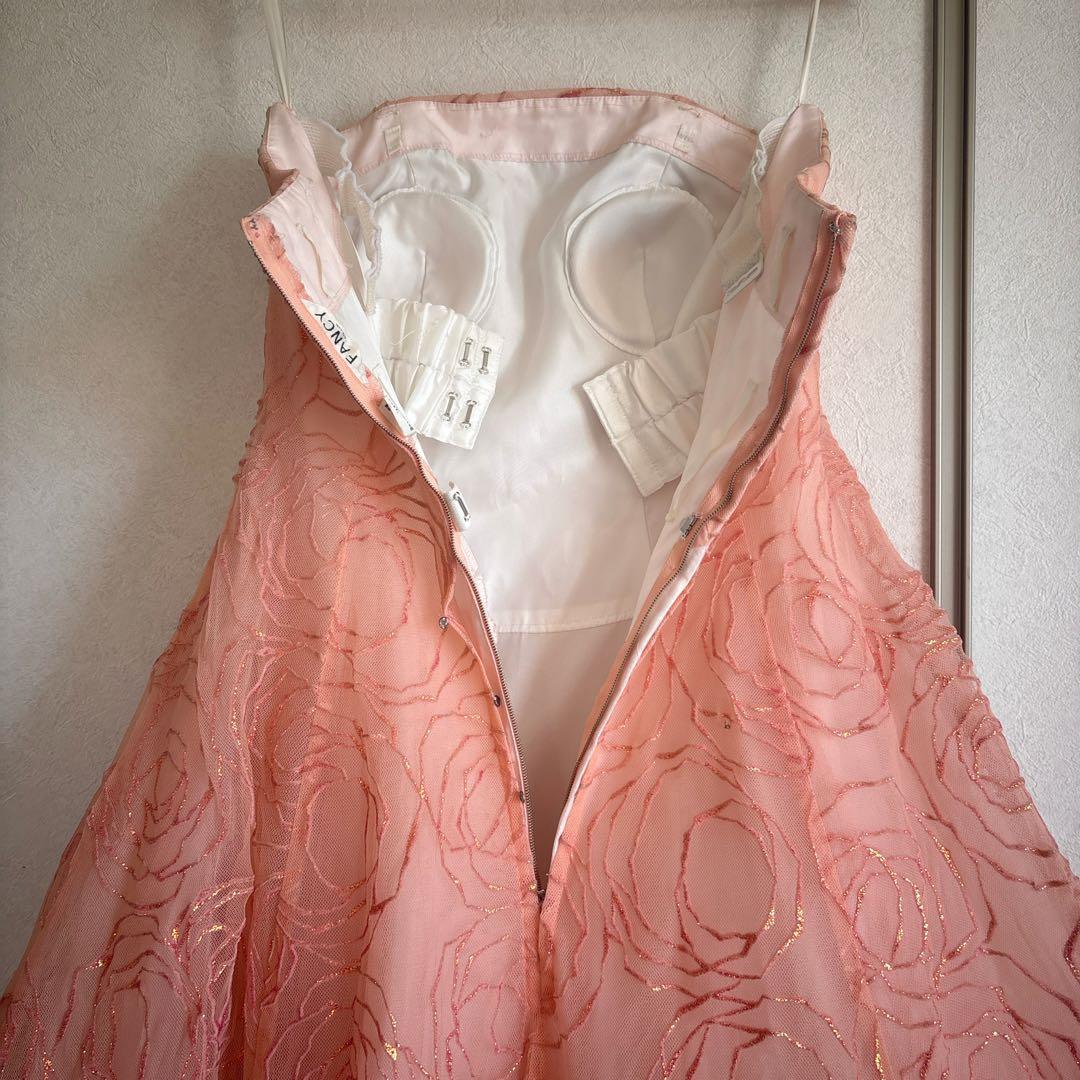 flowerpink ドレス 11号 約Lサイズ(ウエディング結婚式発表会演奏会