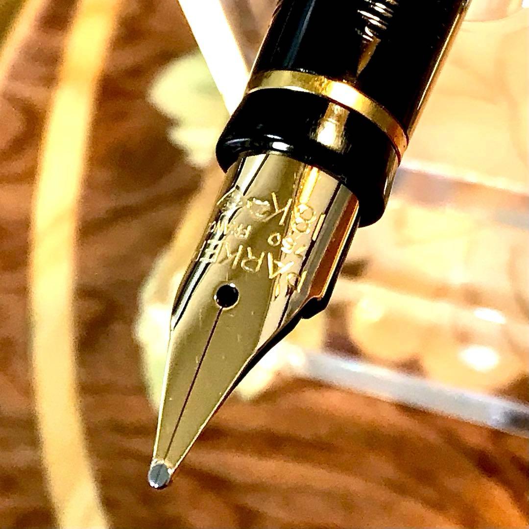 ☆美しいパーカースターリング シルバー18金☆カートリッジ5本➕コンバータ付