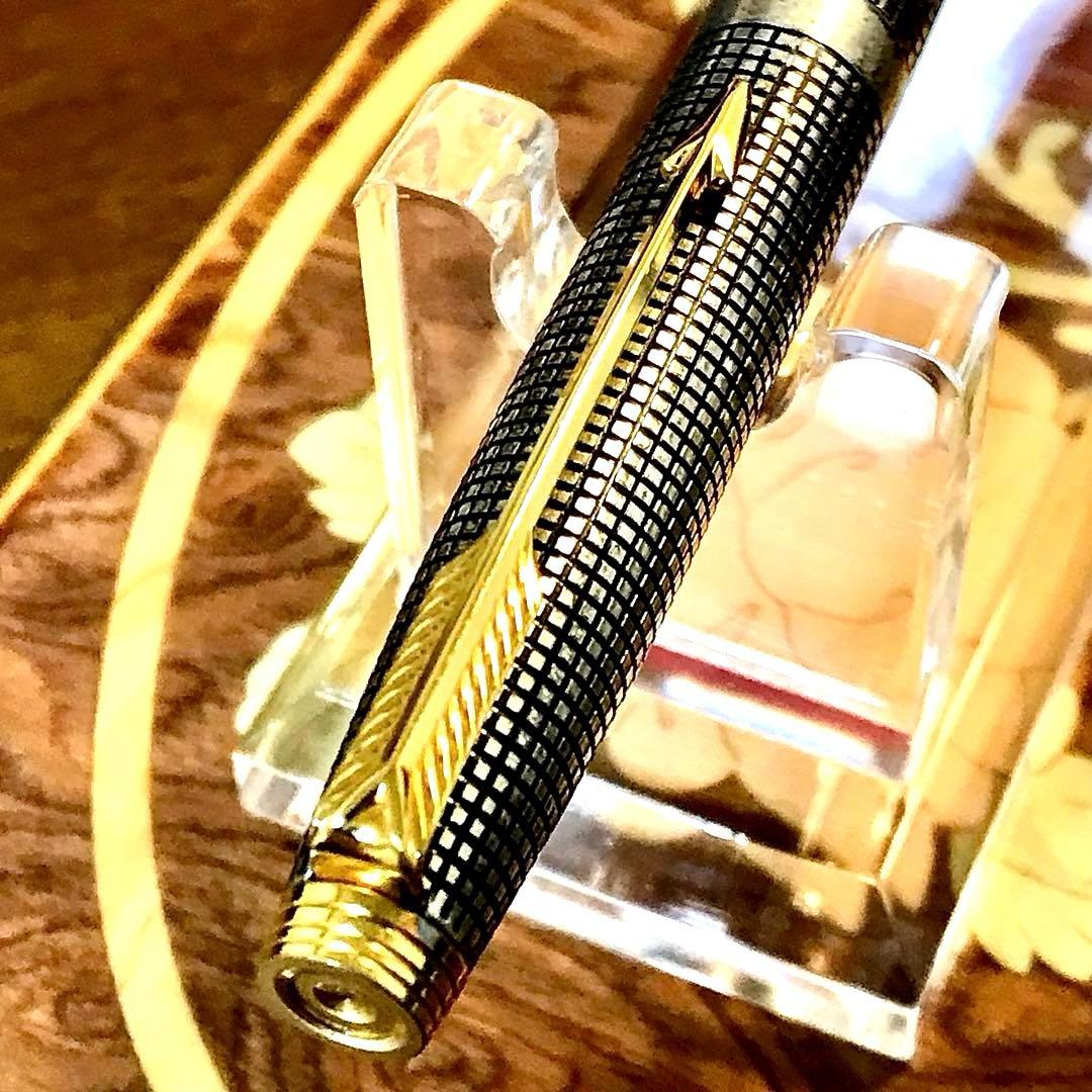 ☆美しいパーカースターリング シルバー18金☆カートリッジ5本➕コンバータ付