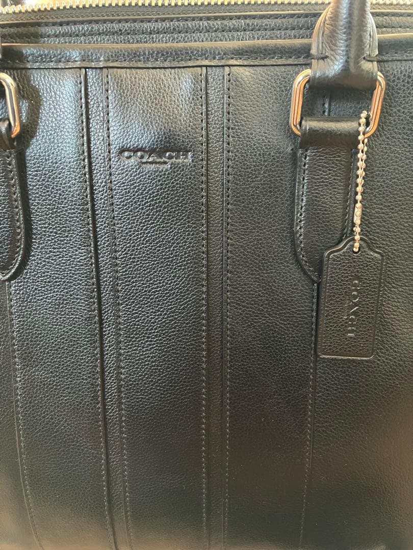 極美品COACH ビジネスバッグ ブリーフケース A4収納可 スムースレザー