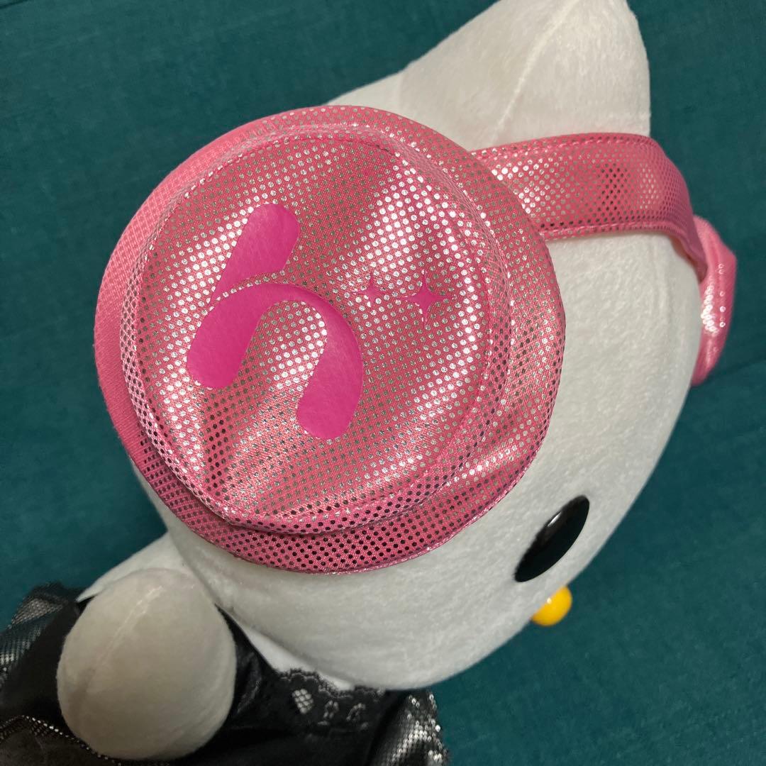 レア　DJ HelloKittyキラキラBIGぬいぐるみ　サンリオ　キティ