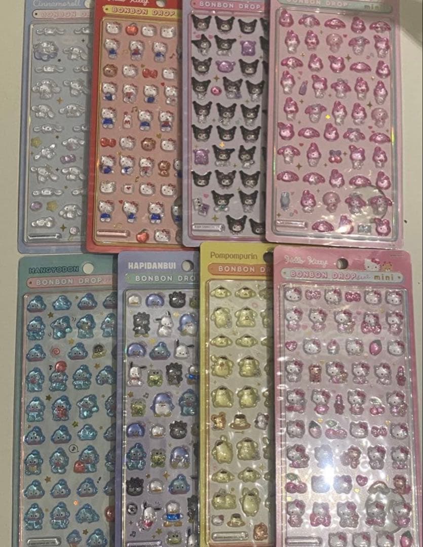 【正規品】本日発送　サンリオ ボンボンドロップシール　ミニ ８枚セット 楽天市場】ボンボンドロップシール ミニ サンリオ : zaccama 楽天市場店