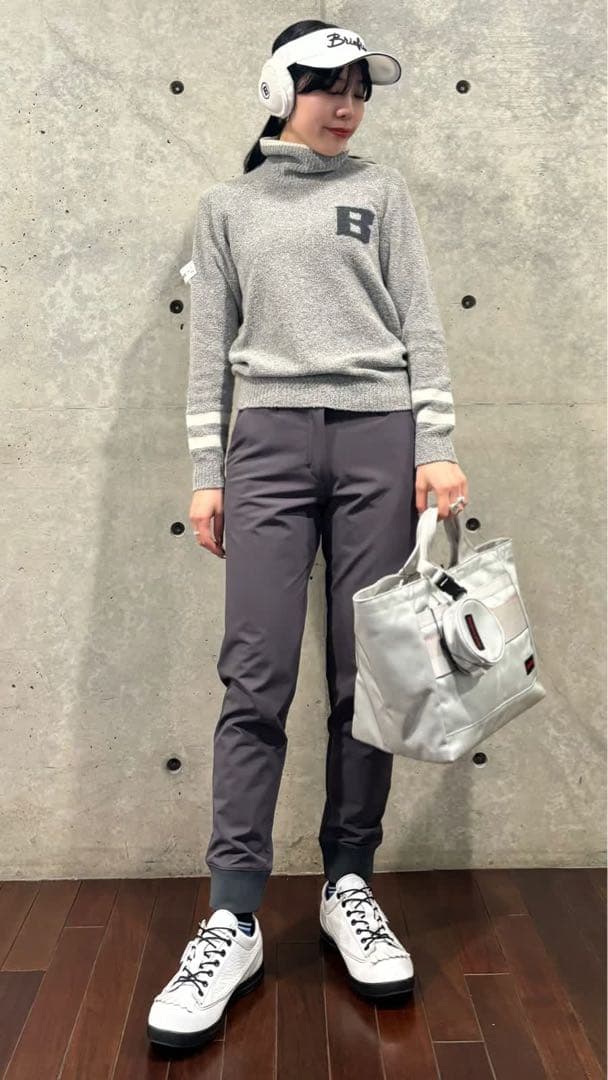 極美品ブリーフィング　ストレッチバックフリースジョガーパンツ　ブラック　S