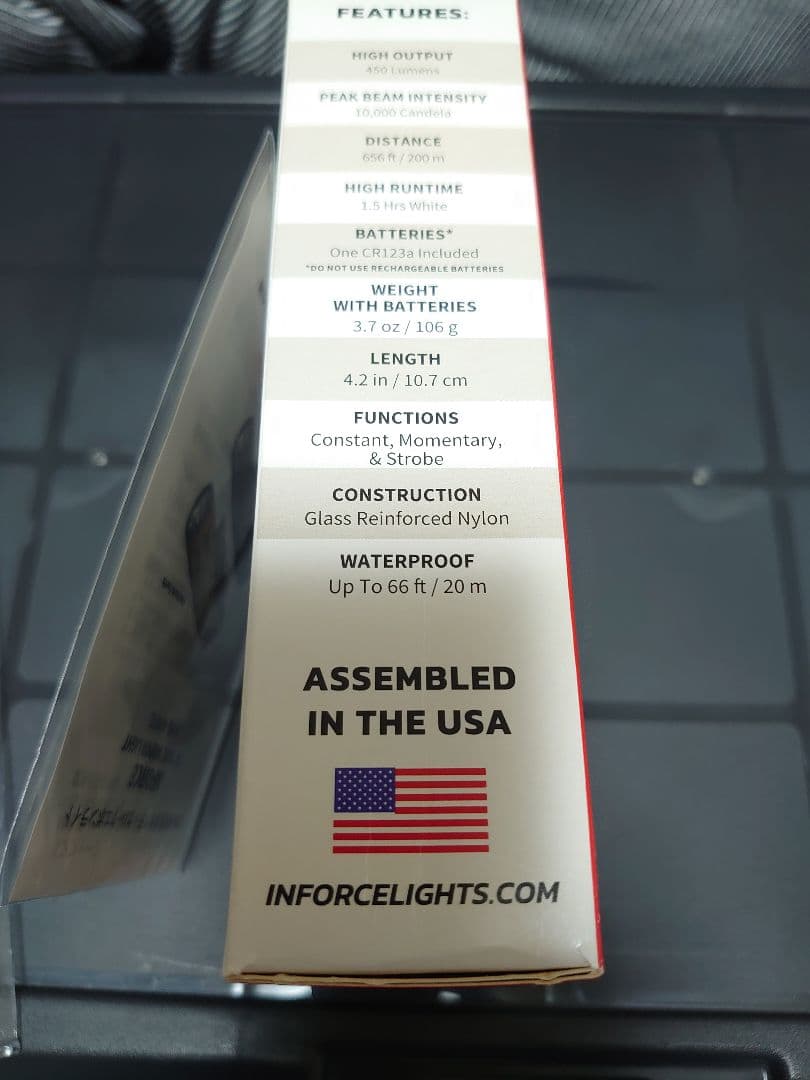 INFORCE WML GEN3 450ルーメン　実物　ウェポンライト