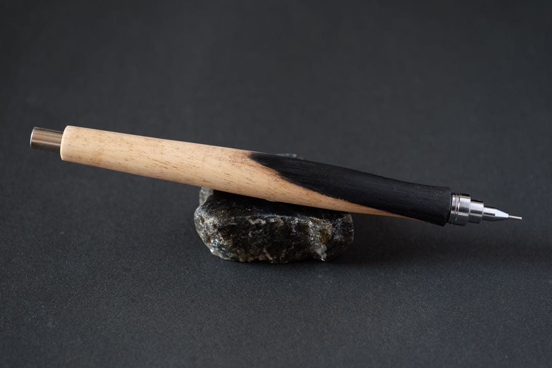 新品 こぶた工房 インドローズウッドオーロラ杢 シャープペンシル0.5