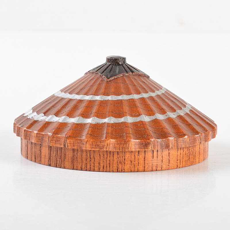 茶道具　中村湖彩作　漆塗　傘　香合　共箱　V　5879