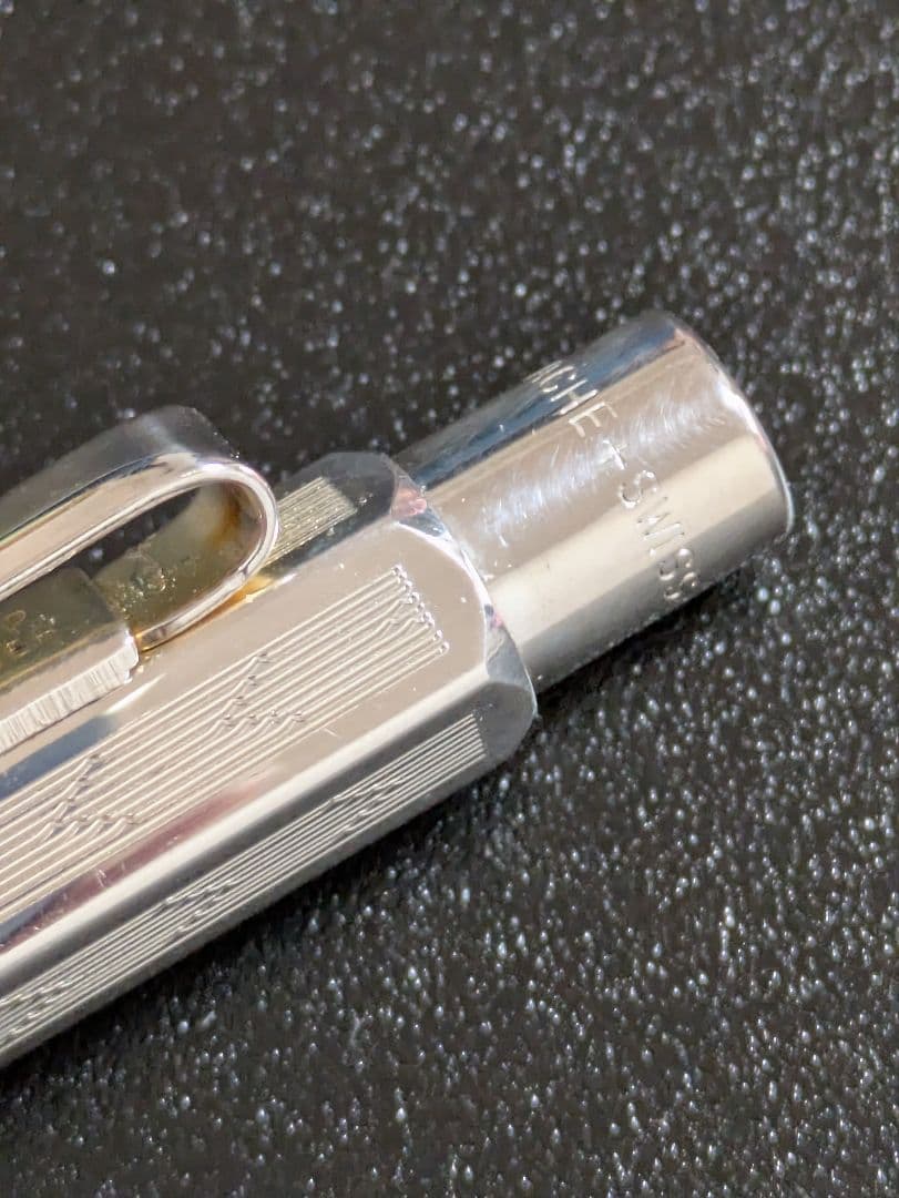 カランダッシュ エクリドール　シェブロン　シルバー　ボールペン 美品