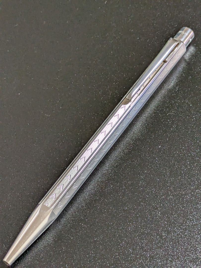 カランダッシュ エクリドール　シェブロン　シルバー　ボールペン 美品 art-and-craft-lab_crd-chev02