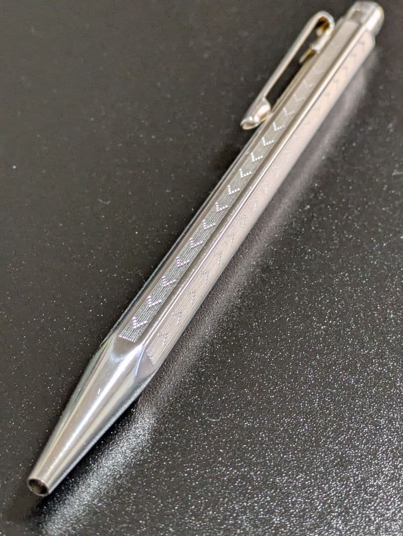 カランダッシュ エクリドール　シェブロン　シルバー　ボールペン 美品