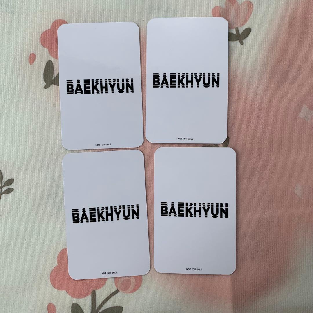 EXO BAEKHYUN ベッキョン 抽選 トレカ シリアルコード 4枚 EXO