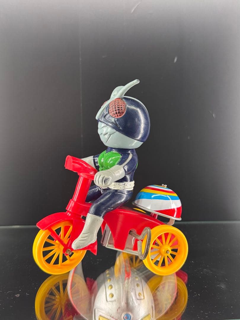【当時物】仮面ライダー 三輪車 マスダヤ 増田屋旧バンダイ パチソフビ 無版権