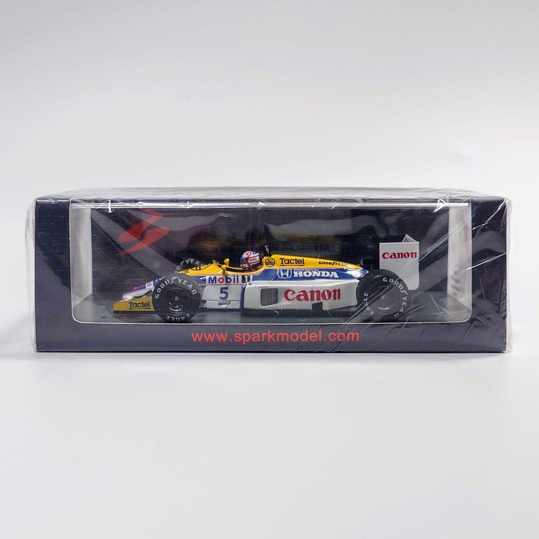 スパーク 1/43 ウィリアムズ FW11 N.マンセル ベルギーGP 1986