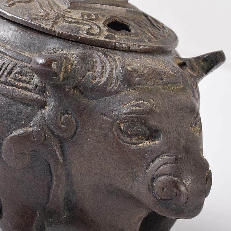 中国 古銅 唐銅 神獣五重塔 香炉 M R8731 - メルカリ