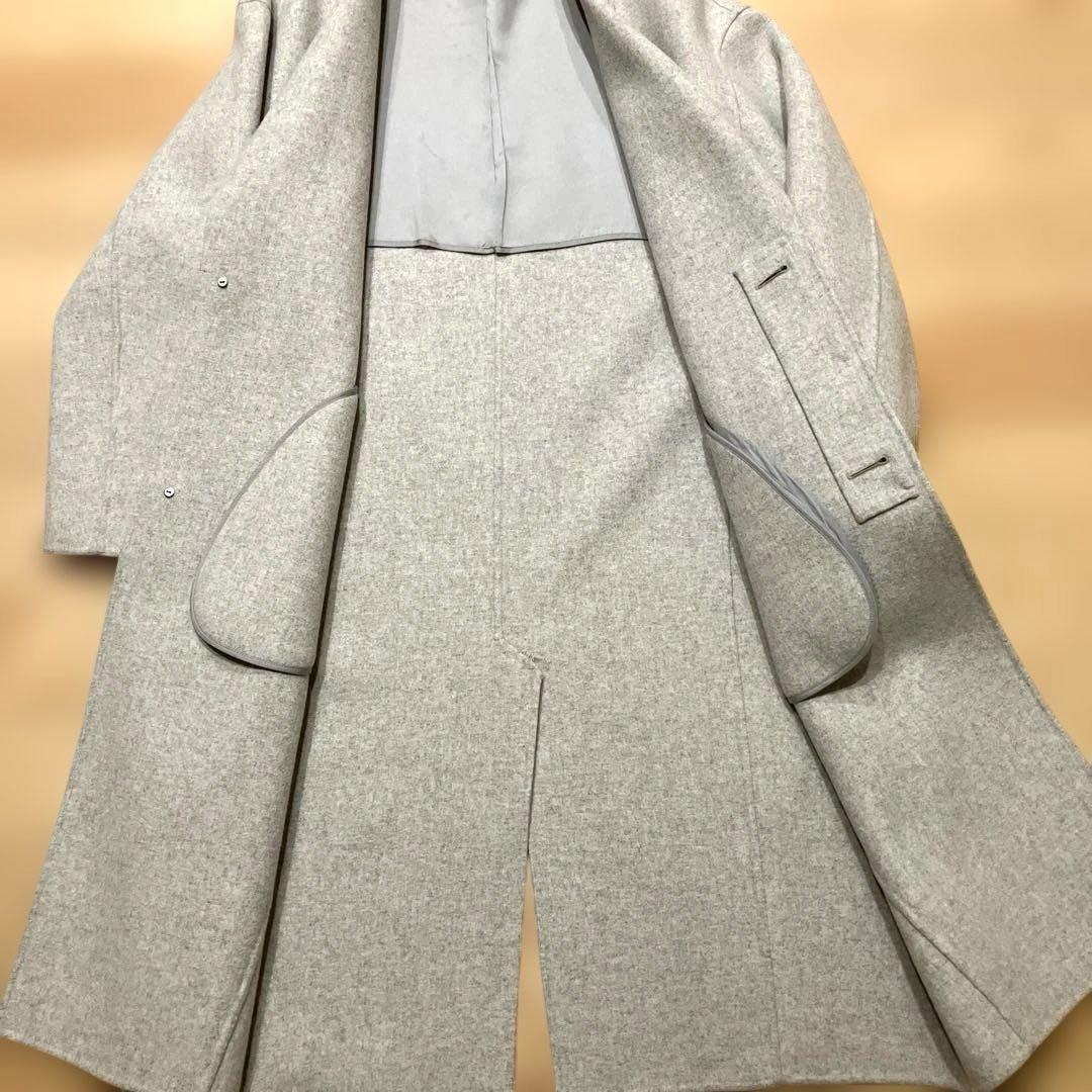 マーガレットハウエル ワイドシルエットウールチェスターコート