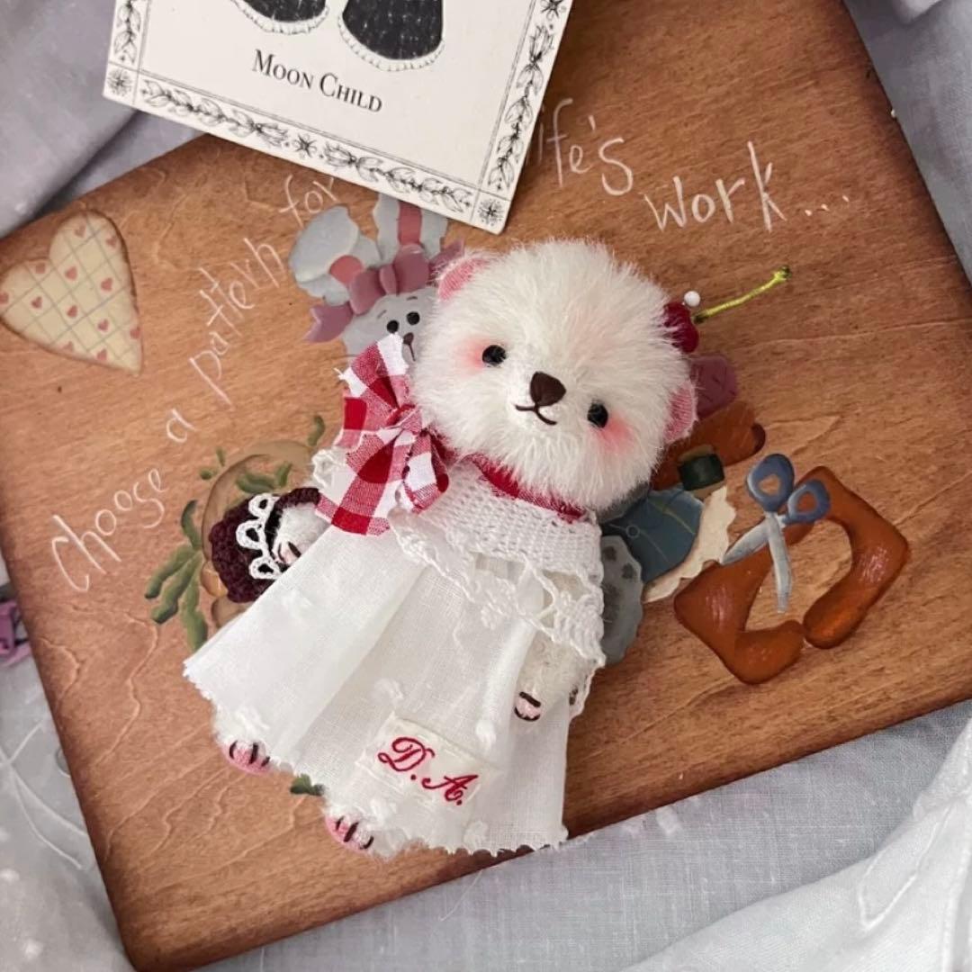 アーティストベア くま 熊 海外作家様 ぬいぐるみ 白熊ちゃん 大きいサイズ