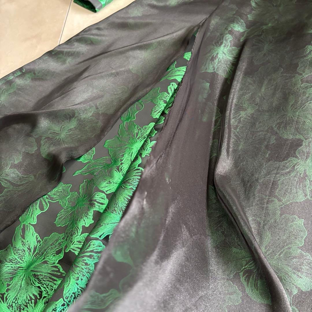 HARE ハレ　ジャガード　ロングワンピース　オケージョン　シアー