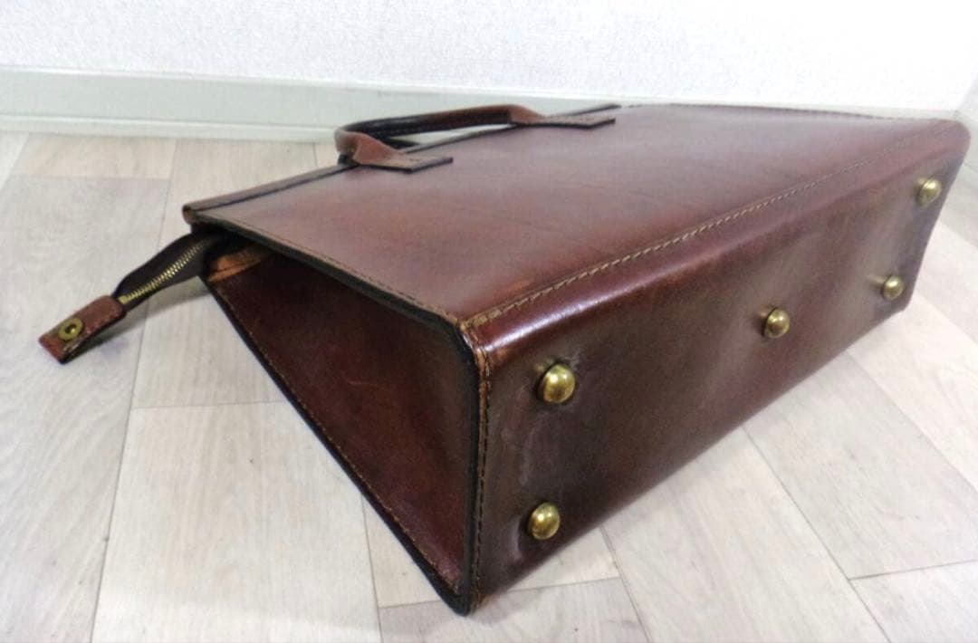 HERZ ヘルツ　２本手　ビジネスバッグ　ブラウン