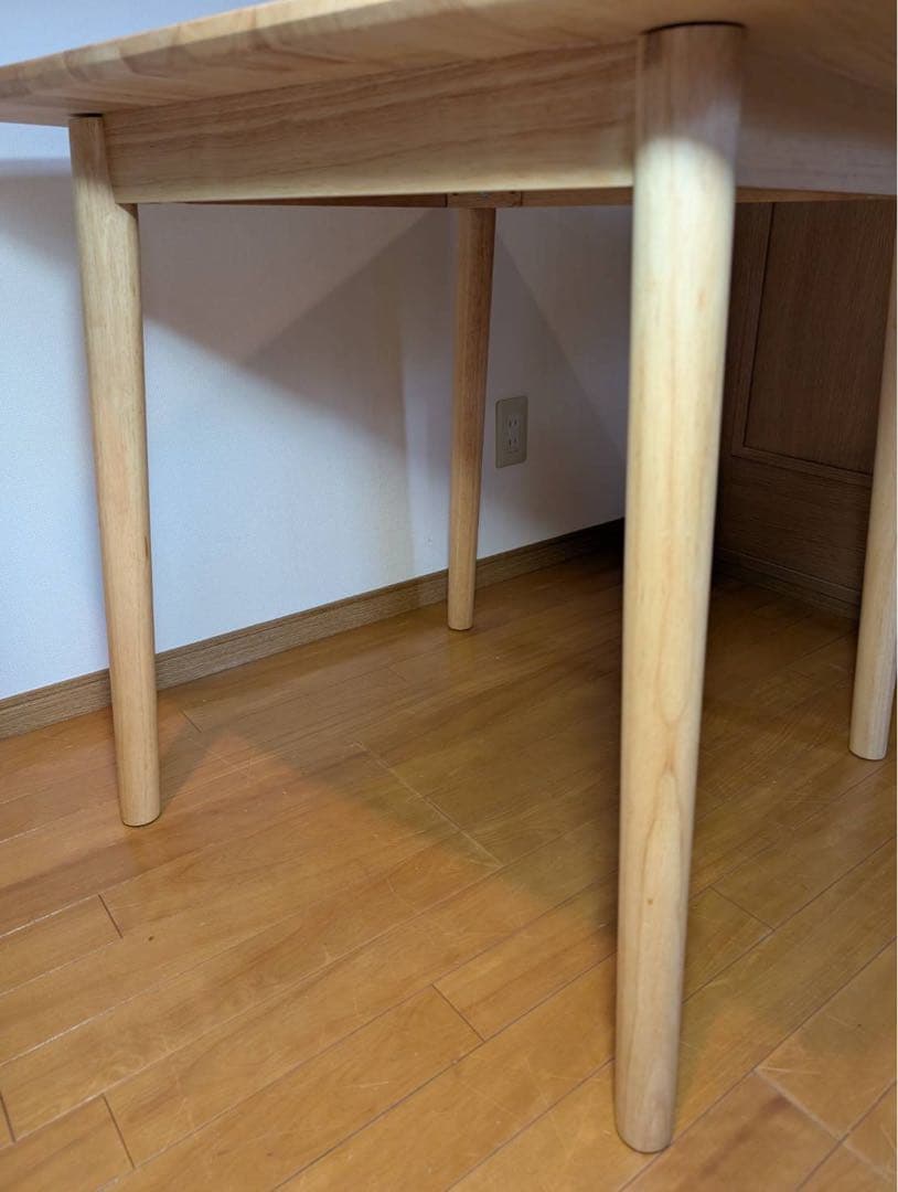 ■送料込■ニコアンド ダイニングデスク 食卓 テーブル 木製机 2人家具